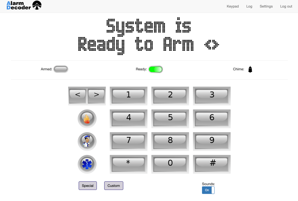 Alarm Decoder Web Interface